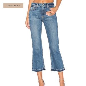 GRLFRND || Joan flare crop jeans